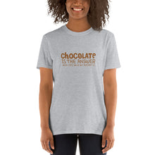 Load image into Gallery viewer, Chocolate/Answer Short-Sleeve Unisex T-Shirt