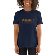 Load image into Gallery viewer, Chocolate/Answer Short-Sleeve Unisex T-Shirt