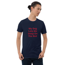 Load image into Gallery viewer, Dog On Bed Short-Sleeve Unisex T-Shirt
