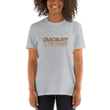 Load image into Gallery viewer, Chocolate/Answer Short-Sleeve Unisex T-Shirt
