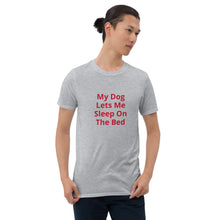 Load image into Gallery viewer, Dog On Bed Short-Sleeve Unisex T-Shirt
